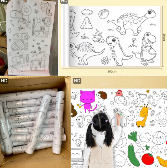 20240916_2goHD425fQ Bộ tranh tô màu dán tường Tmark (Kiện 264 bộ)