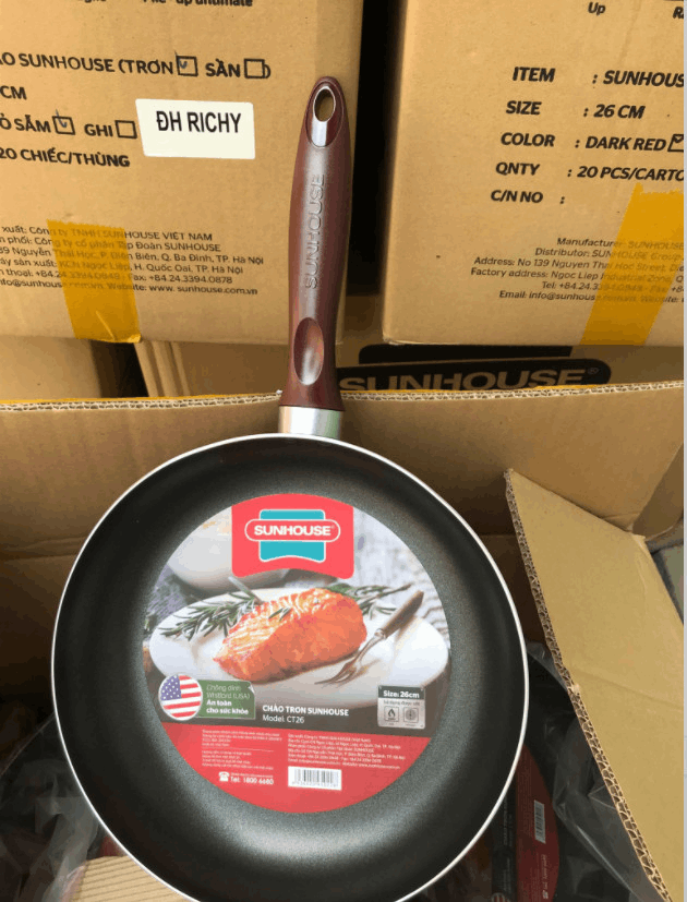 20241122_8sllRUf0mN Chảo chống dính Sunhouse 26cm an toàn Tmark (Kiện 20 cái)
