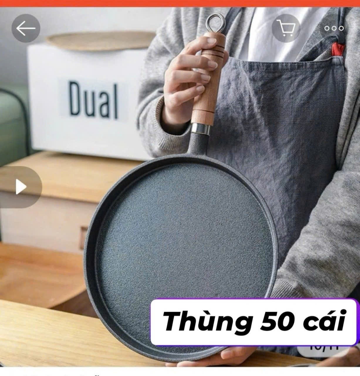 20241122_hGjUs9rYSu Chảo gang làm bánh chống dính Tmark size 20 (Thùng 50 cái)