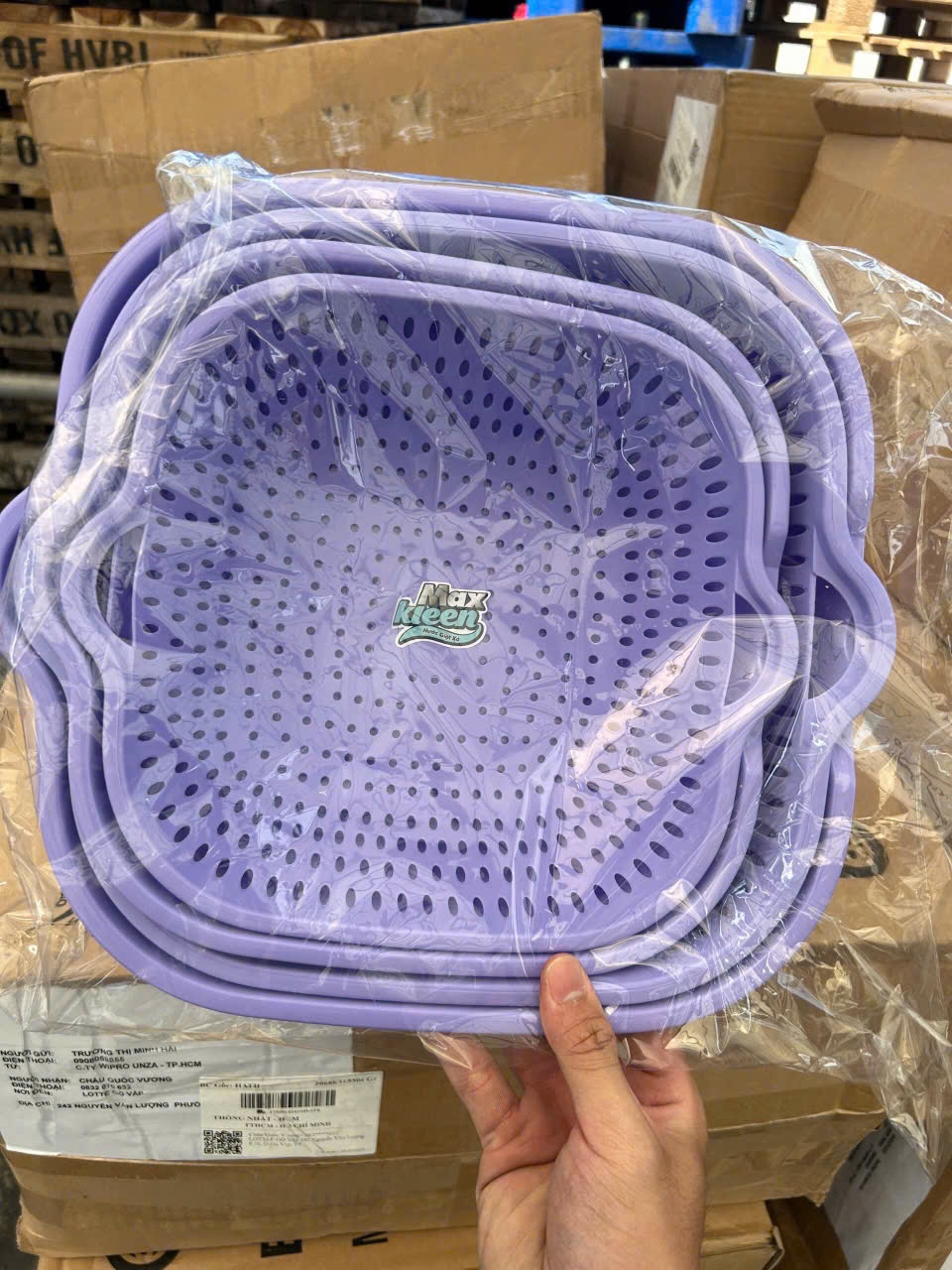 20250208_9faiFOtpFe Bộ rổ 2 lớp vuông Việt Nhật nhựa cao cấp Tmark (kiện 50 bộ)