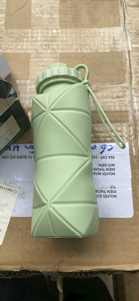 20250208_KbSe5WpZyY Bình đựng nước silicon gấp gọn đi du lịch 600ml Tmark (kiện 100 cái)