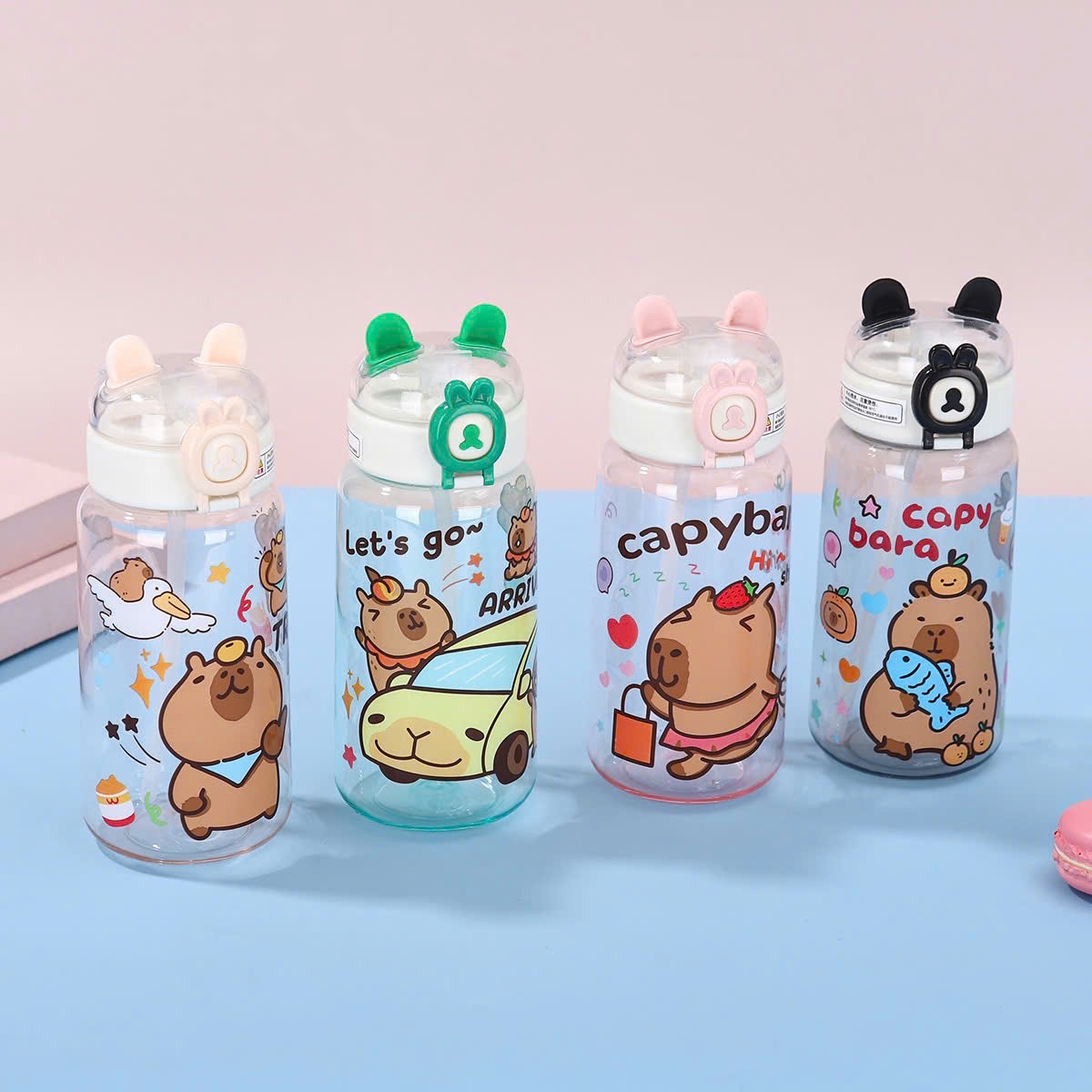 20250322_lIY7gXCYvG Bình nhựa đựng nước trong suốt Capybara 500ml (Kiện 100 cái)