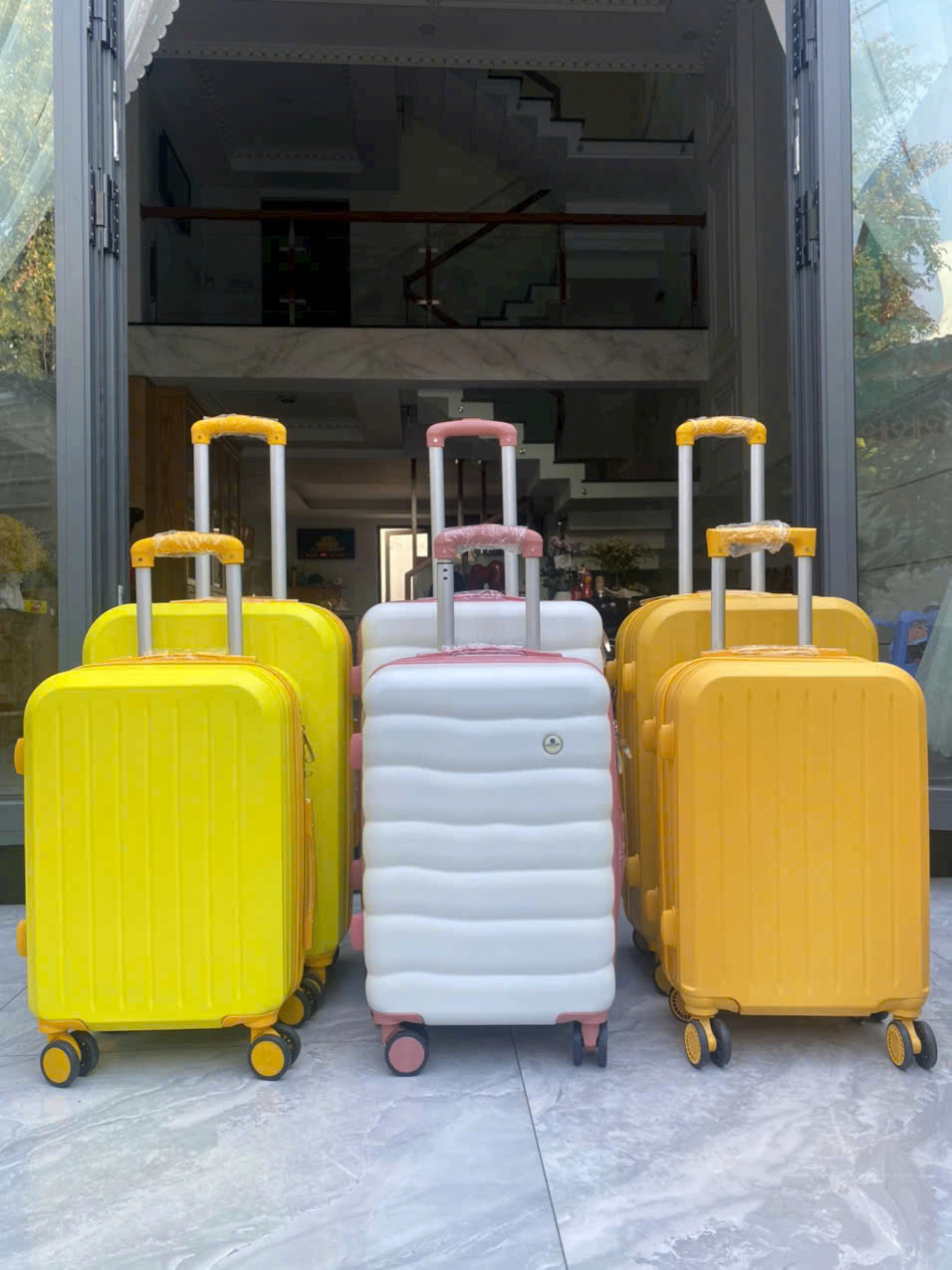 20250329_C1ZwM3qfrc Bộ 2 vali size 20-24 nhựa PP cao cấp chống vỡ Tmark (Kiện 5 bộ)