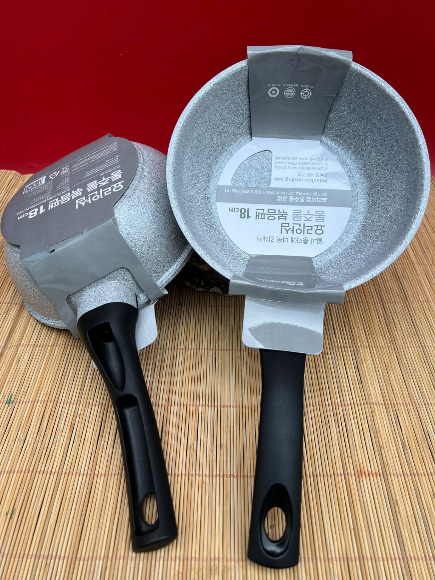 20250428_zPBlns4138 Chảo vân đá Ecoramic 18cm Tmark - Sâu lòng, siêu bền, an toàn sức khỏe (Kiện 20 cái)