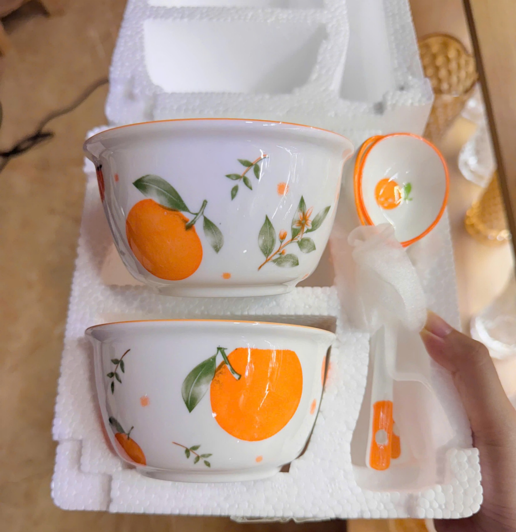 20250617_B4arDHYSpB Bộ bát thìa xốp cam (Kiện 48 bộ)(Hàng nguyên kiện)