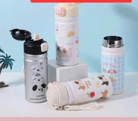 20250627_PU4lLXLADO Bình nước giữ nhiệt inox trẻ em nắp bấm họa tiết cute 450ml Tmark (Kiện 60 cái)