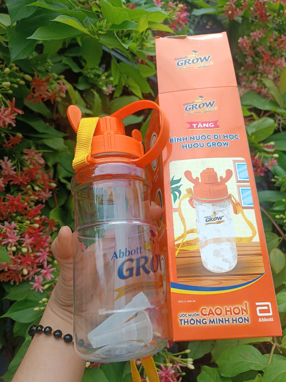 20250721_jRxpLo5JUT Bình nước đi học hươu Grow cho bé Tmark nhựa an toàn, dễ dùng (Kiện 100 cái)