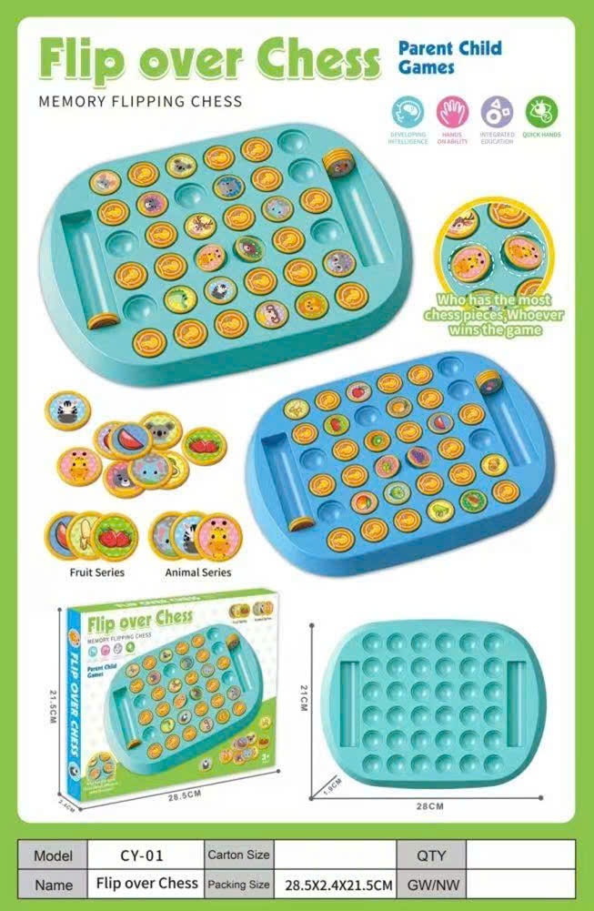 20250728_Bgt7Ubsglx Bộ đồ chơi Cờ lật mặt - Trò chơi Boargame luyện trí nhớ dành cho bé Tmark (Kiện 120 cái)