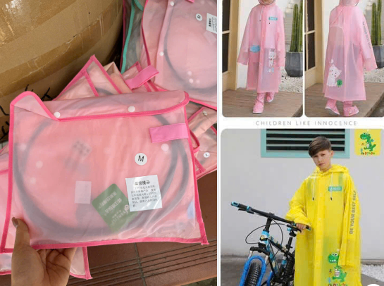 20250805_fYsB36slVR Áo mưa trẻ em dễ thương cao cấp Tmark (Kiện 50 cái)