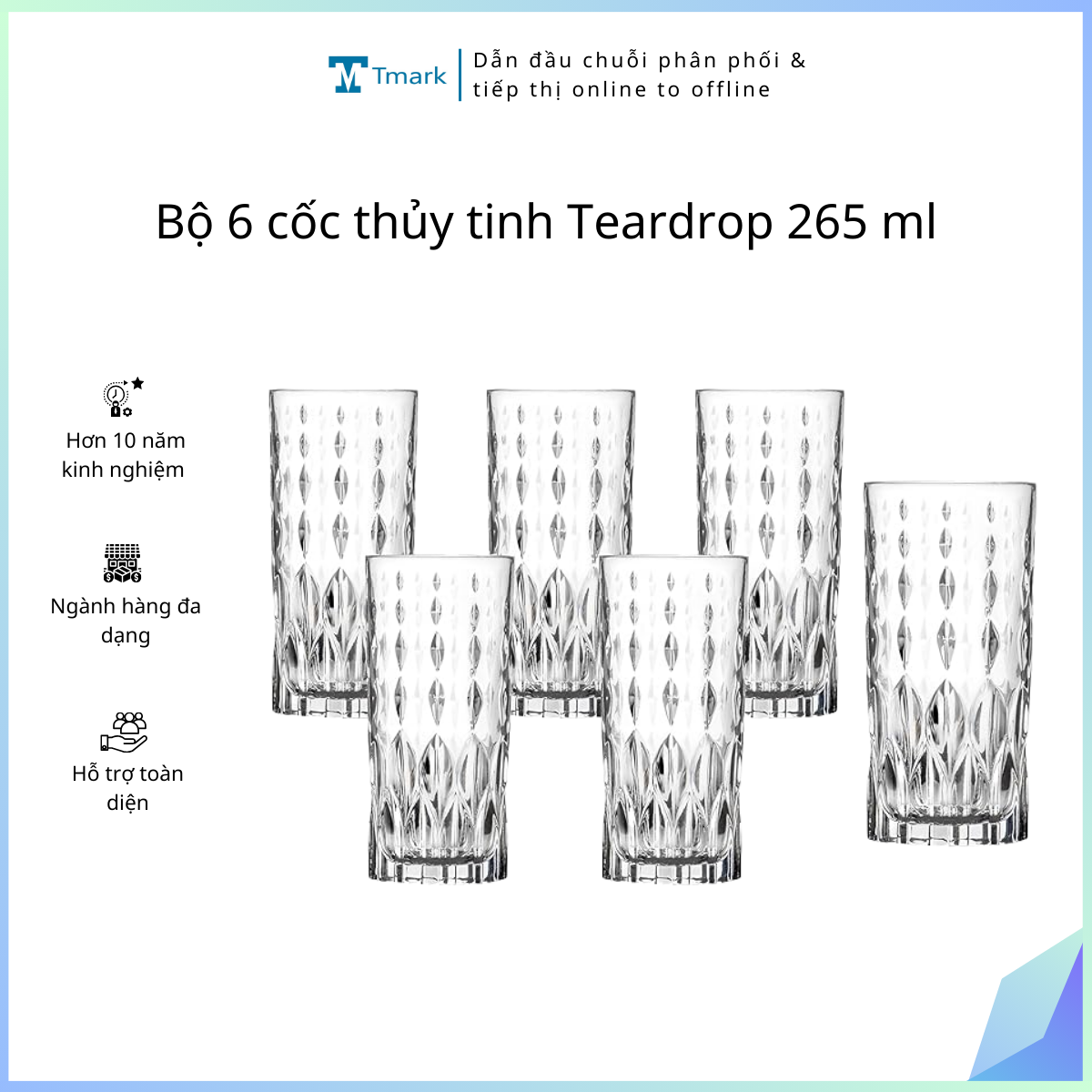20251213_JPpF598DZX Bộ 6 cốc thủy tinh Teardrop 265 ml