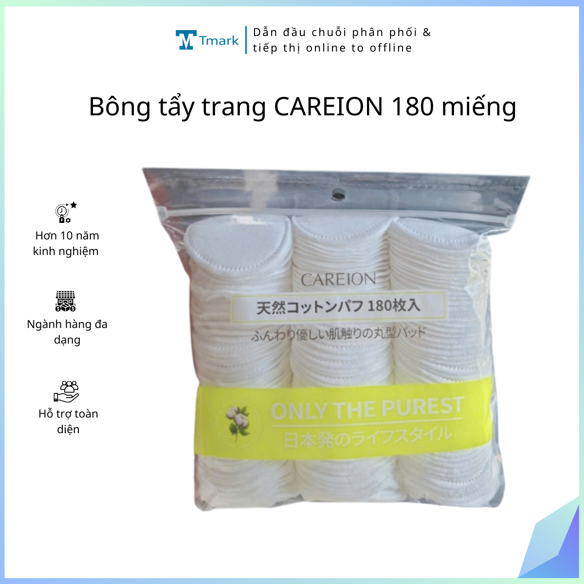 20251224_MoIKBBy0Xr Bông tẩy trang CAREION 180 miếng cotton mềm mịn ( Kiện 100 gói )