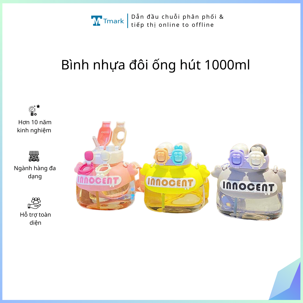 20260102_I7liVa4C59 Bình nhựa đôi ống hút 1000ml (Kiện 50 cái)