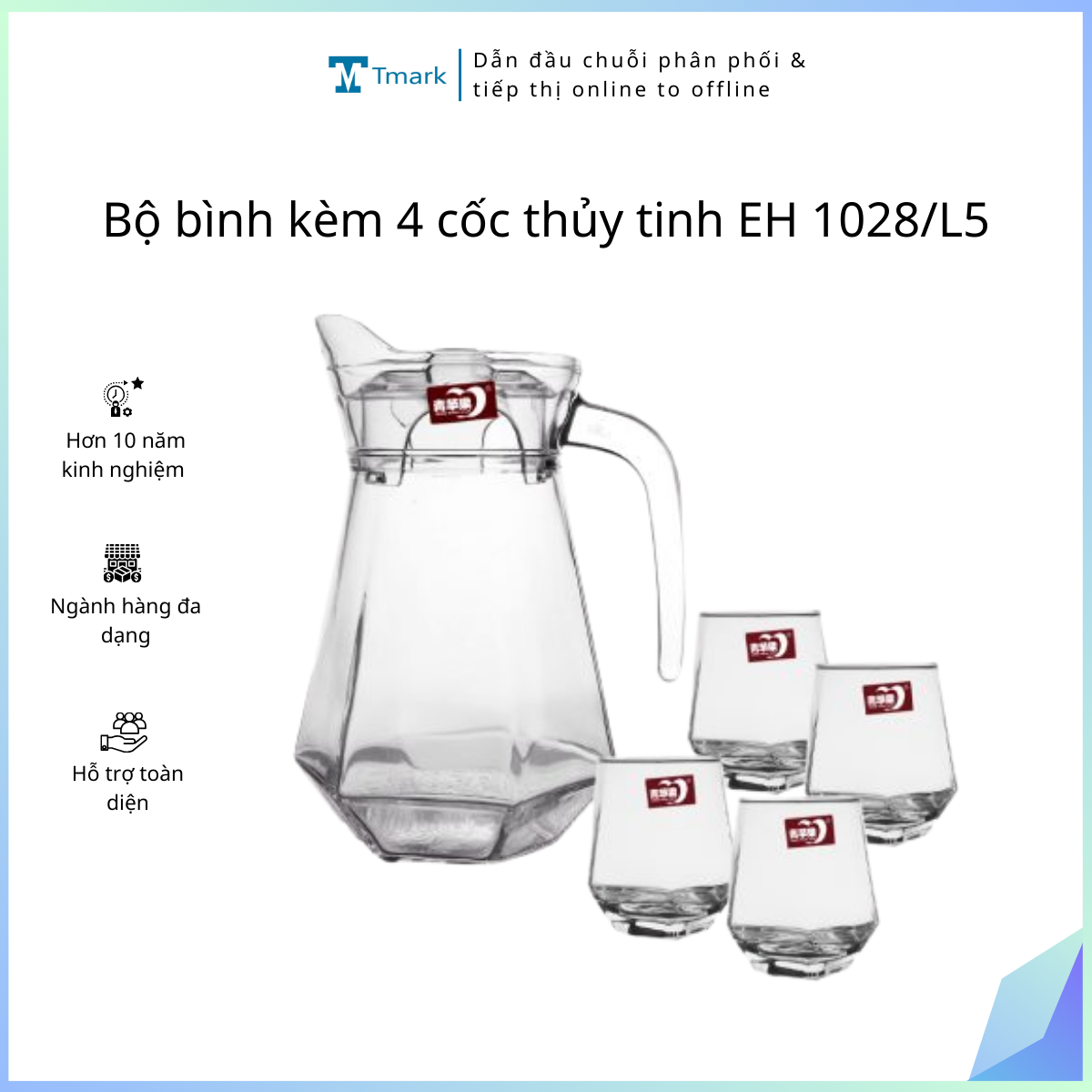 20260103_RqyyMCQOol Bộ bình kèm 4 cốc thủy tinh EH 1028/L5 (Kiện 8 bộ)