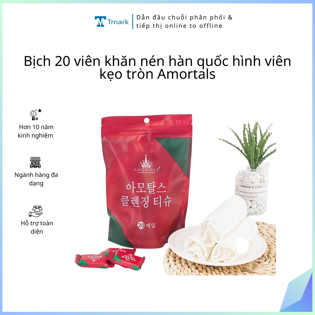 Bich-20-vien-khan-nen-han-quoc-hinh-vien-keo-tron-Amortals Bịch 20 viên khăn nén hàn quốc hình viên kẹo tròn Amortals