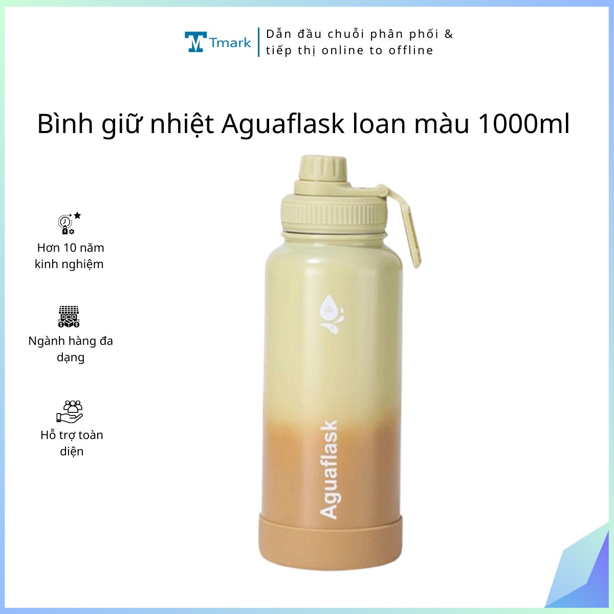 Binh-giu-nhiet-Aguaflask-loan-mau-1000ml-Tmark-Kien-30-cai- Bình giữ nhiệt Aguaflask loan màu 1000ml Tmark (Kiện 30 cái)